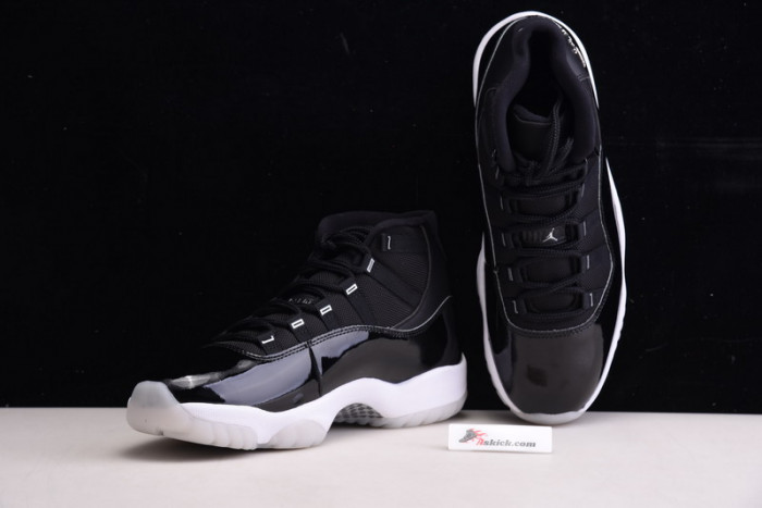 air jordan 11 black clear metallic silver ct8012-011