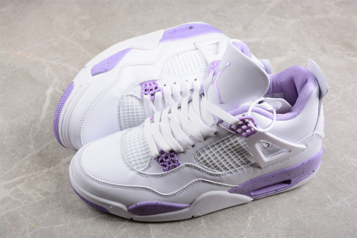 air jordan 4 gs white/purple ct8517-115