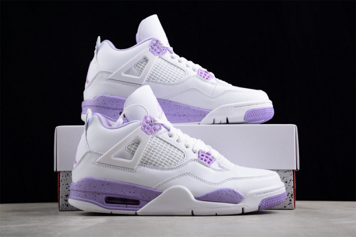 air jordan 4 gs white/purple ct8517-115