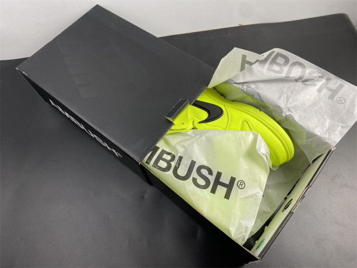 nike dunk high ambush flash lime cu7544-300