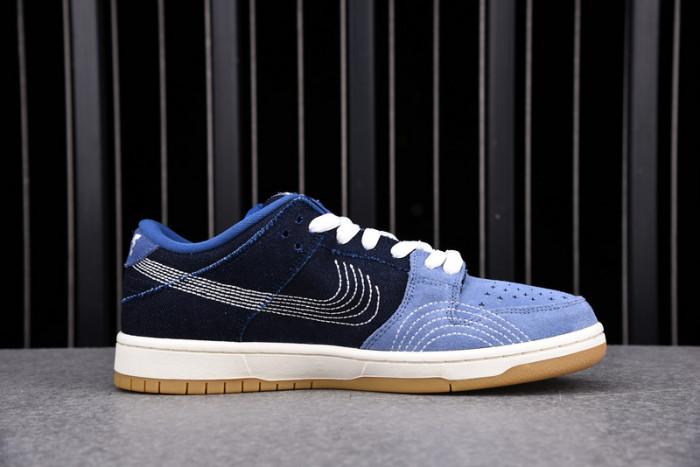 nike sb dunk low denim sashiko cv0316-400