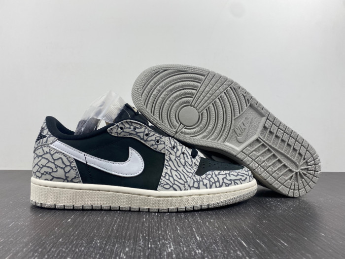 air jordan 1 retro low og black cement cz0790-001