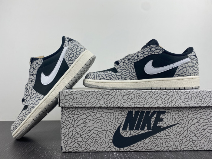 air jordan 1 retro low og black cement cz0790-001