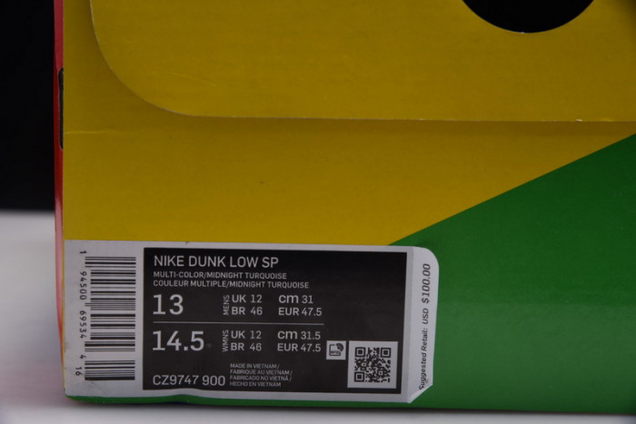 nike dunk low community garden cz9747-900