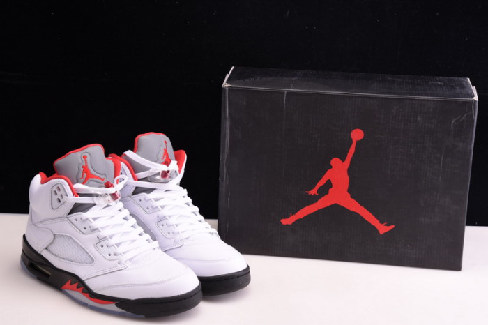 air jordan 5 retro fire red silver tongue (2020) da1911-102