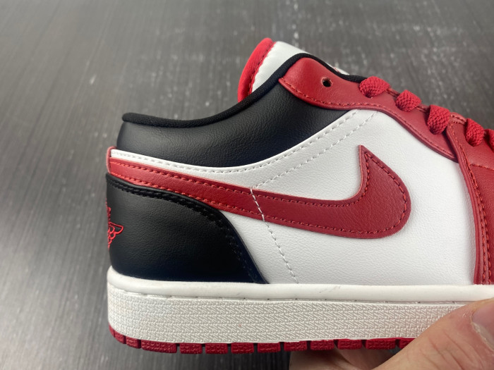 air jordan 1 low reverse black toe dc0774-160