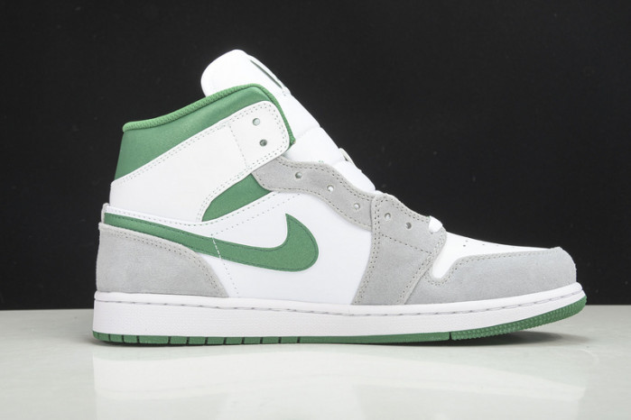air jordan 1 mid grey green dc7294-103