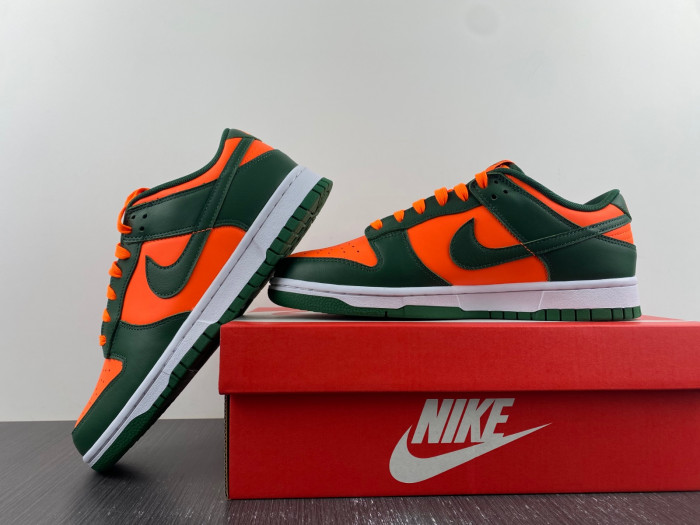 nike dunk low “miami hurricanes” dd1391-300