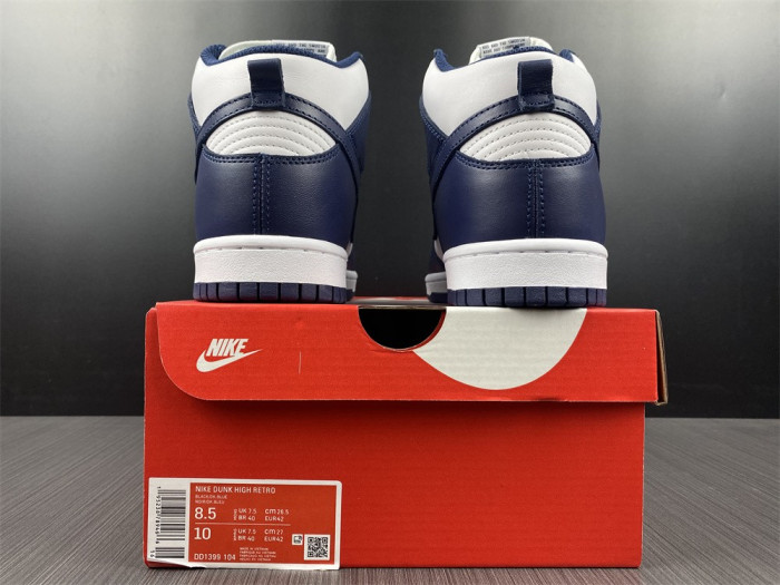 nike dunk high midnight navy dd1399-104