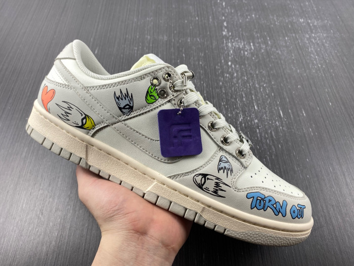 nike dunk low chrome hearts dd1503-107.