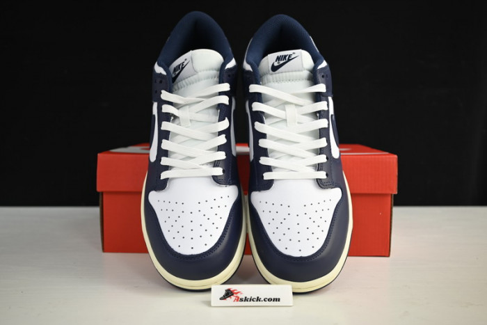 nike sb dunk low navy blue white dd1503-115