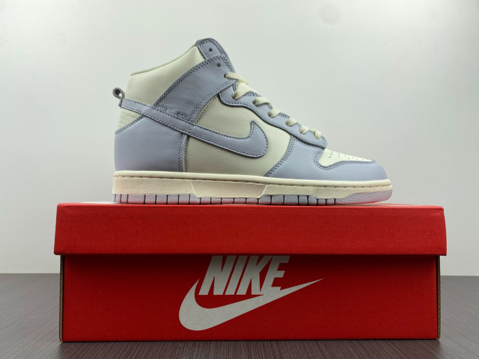 nike dunk high sail football grey (w) dd1869-102