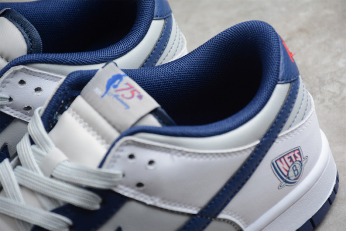 nike dunk low emb nba 75th anniversary brooklyn nets dd3363-001