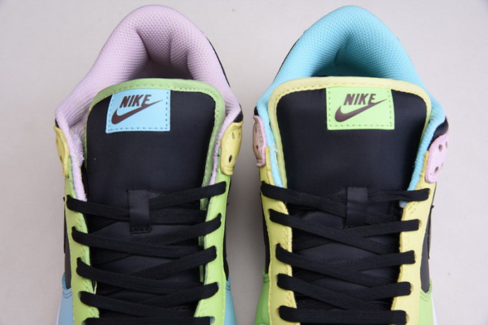 nike dunk low le oil green multi camo dh0957-001