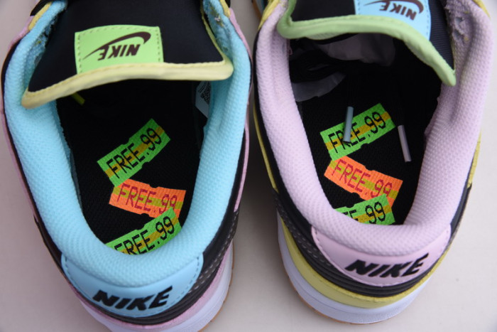 nike dunk low le oil green multi camo dh0957-001