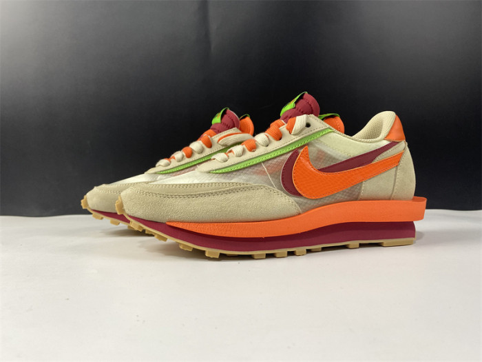 nike ldwaffle clot sacai net orange blaze dh1347-100