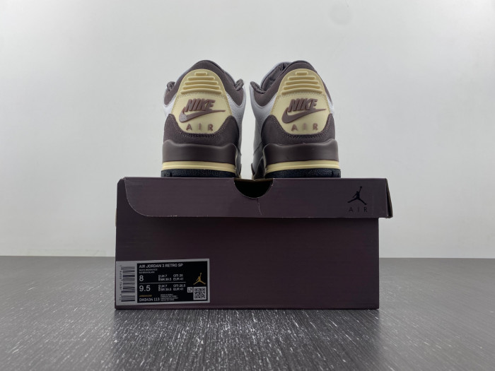 air jordan 3 retro white brown dh3434-113
