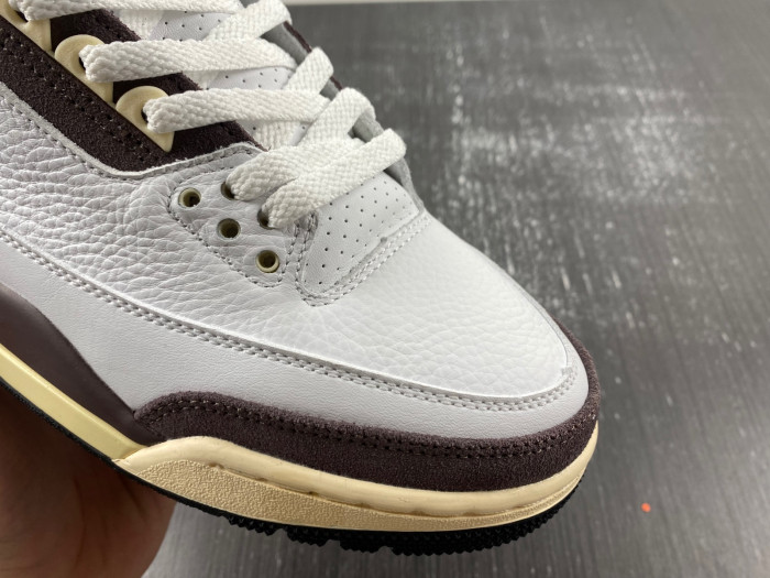 air jordan 3 retro white brown dh3434-113