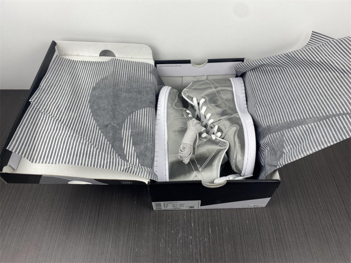 nike dunk high clot metallic silver dh4444-900