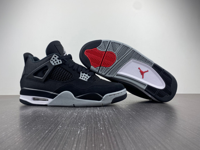air jordan 4 “black canvas” dh7138-006