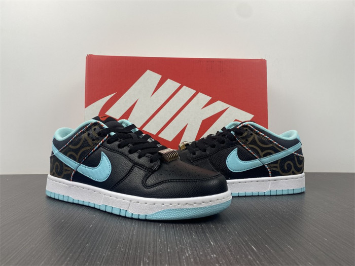 nike dunk low barbershop black dh7614-001
