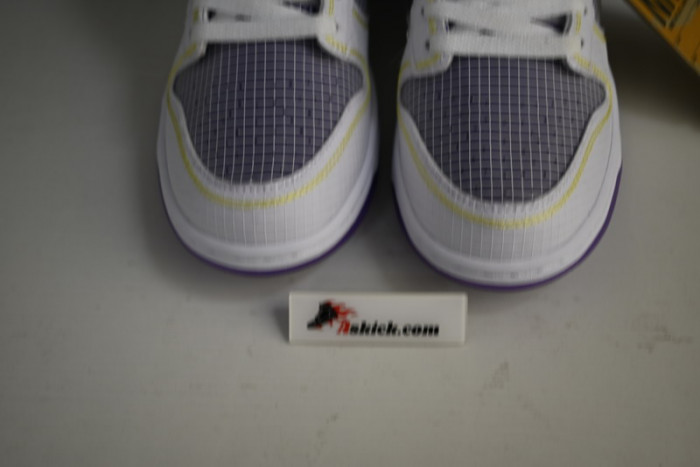 unlon x sb dunk low white purple dj9649-500