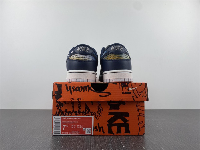 nike dunk low graffiti navy dm0108-400