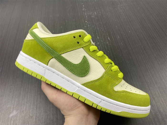 nike sb dunk low green apple dm0807-300