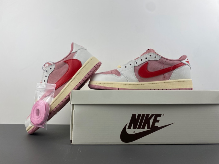 Travis Scott x Air Jordan 1 Low OG DM7866-pink