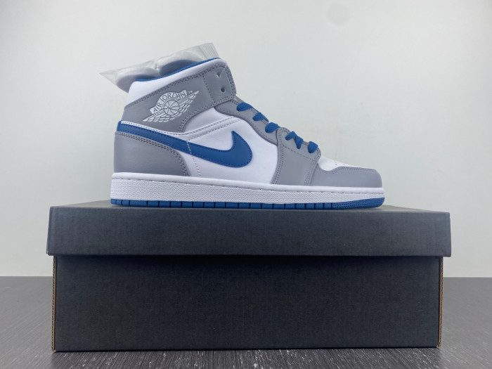 air jordan 1 mid true blue cement dq8423-014