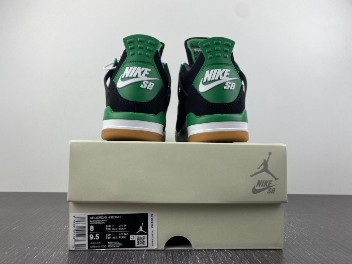 air jordan 4 retro black green dr5415-030