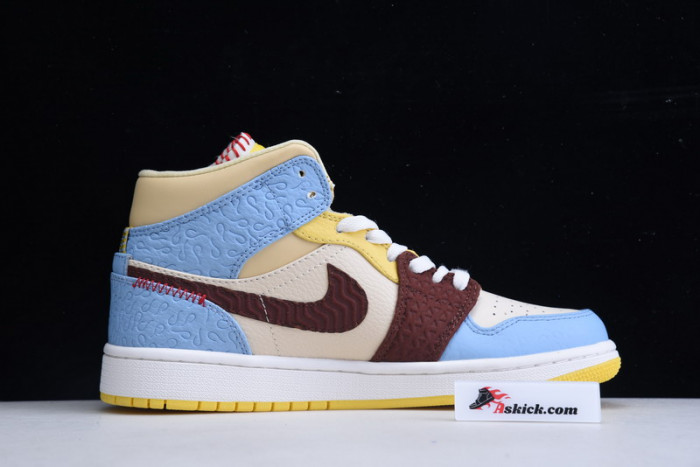 air jordan 1 mid se fearless Ma*s*n chateau rouge cu2803-200