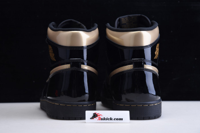 air jordan 1 retro high black metallic gold (2020) 555088-032