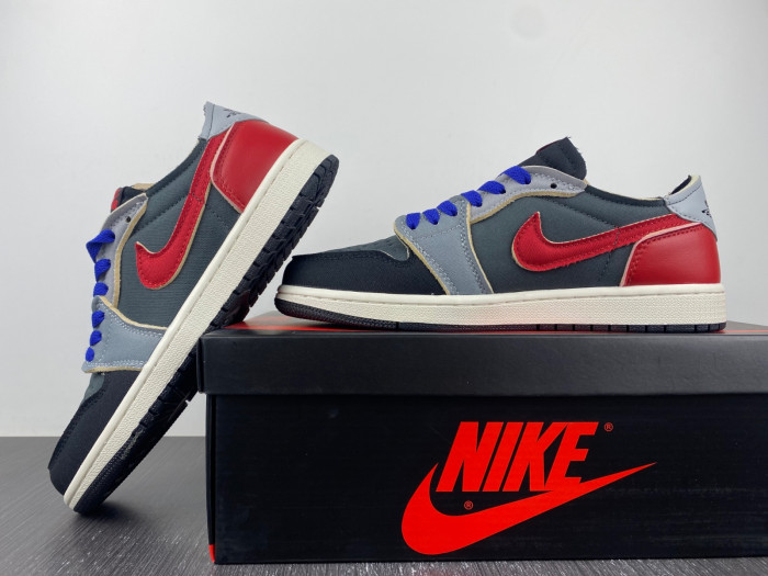 air jordan 1 low og ex “dark smoke grey” dv0982-006