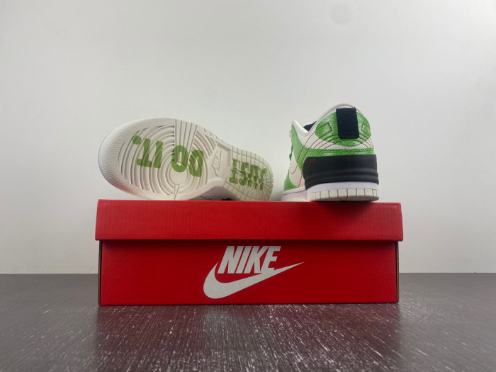 nike dunk low disrupt 2 just do it snakeskin green dv1491-101
