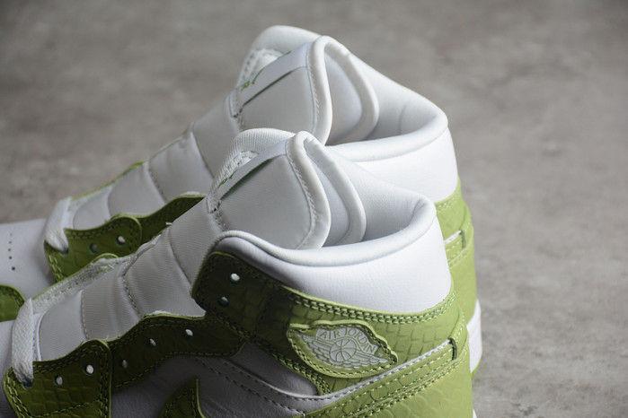 air jordan 1 mid green python (w) dv2959-113