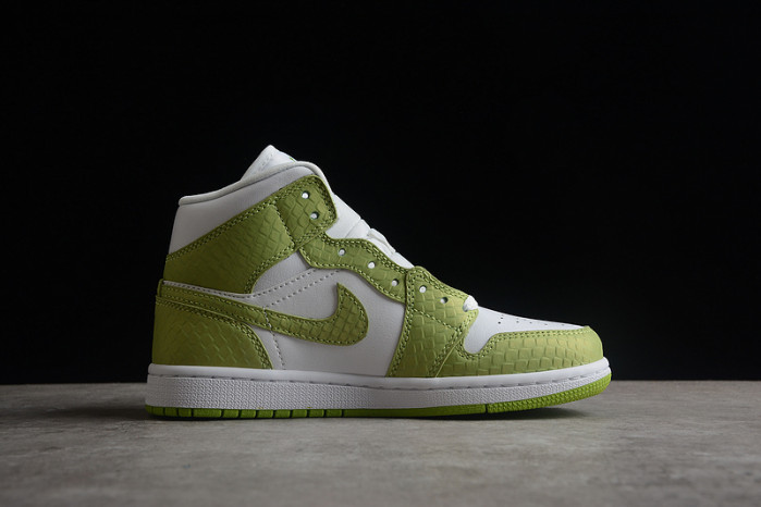 air jordan 1 mid green python (w) dv2959-113