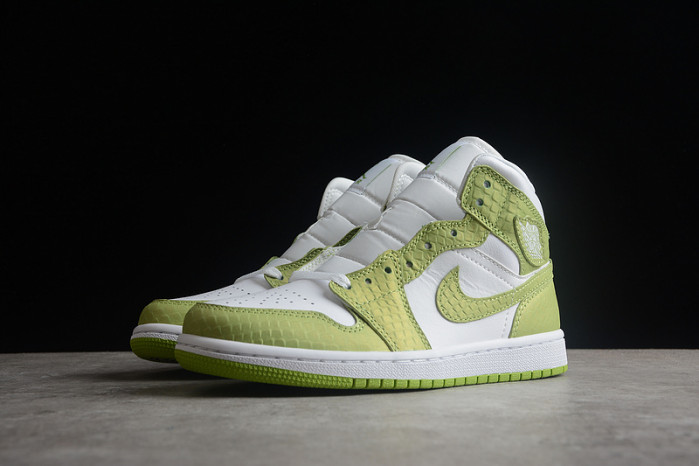 air jordan 1 mid green python (w) dv2959-113