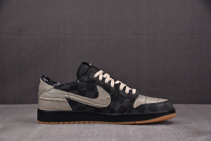 LV x Air Jordan 1 Low x Off-White x Travis Scott DZ2505-001