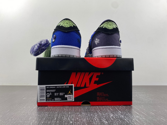 zion williamson x air jordan 1 low og “voodoo” dz7292-420