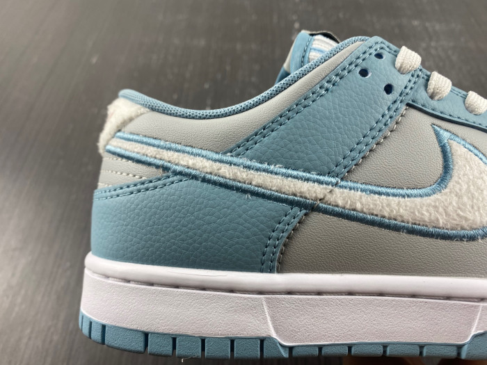 nike dunk low retro fleece worn blue fb1871-011