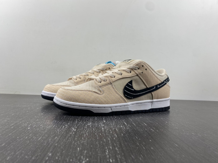 nike sb dunk low albino & preto fd2627-200