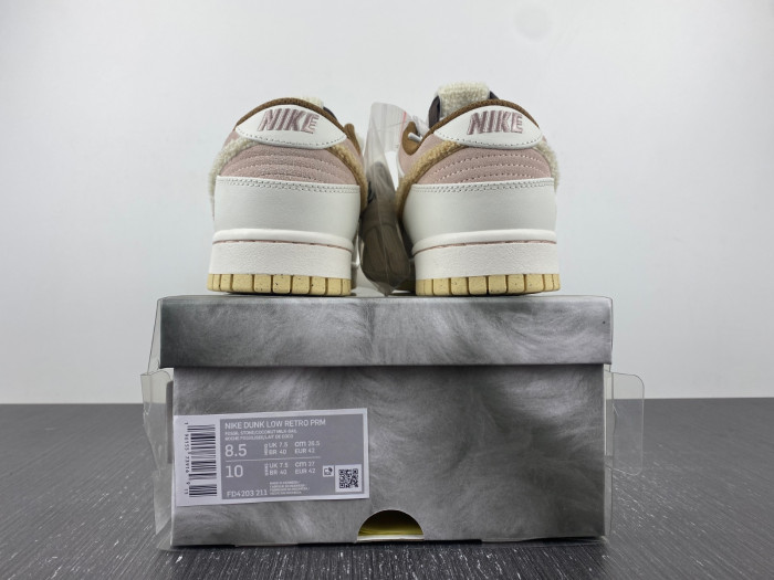nike dunk low retro prm year of the rabbit fossil stone fd4203-211
