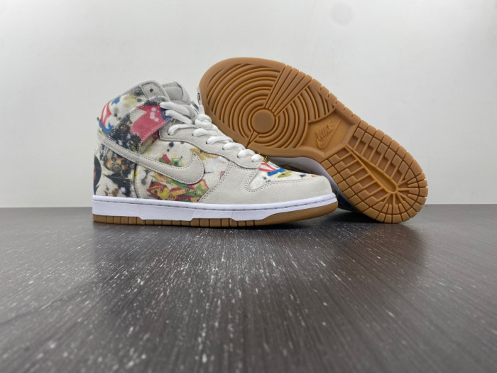 S*p*reme x nike sb dunk high “rammellzee” fd8779-100
