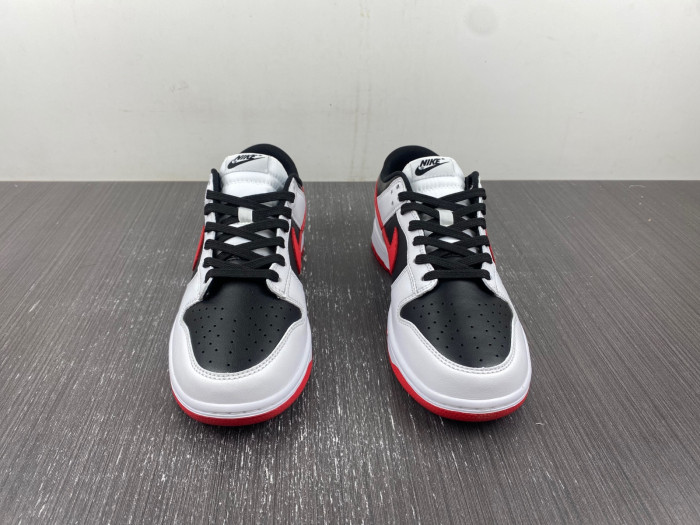 nike dunk low retro white black university red fd9762-061