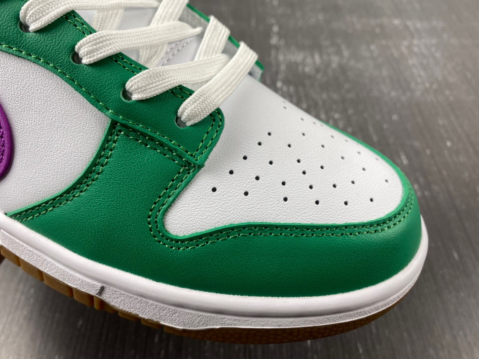 nike dunk low white stadium green fuchsia fd9922-151