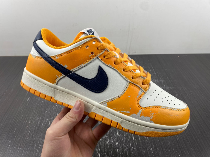 nike dunk low wear and tear yellow fn3418-100