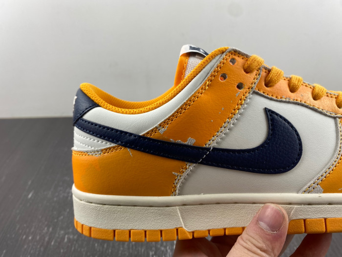 nike dunk low wear and tear yellow fn3418-100