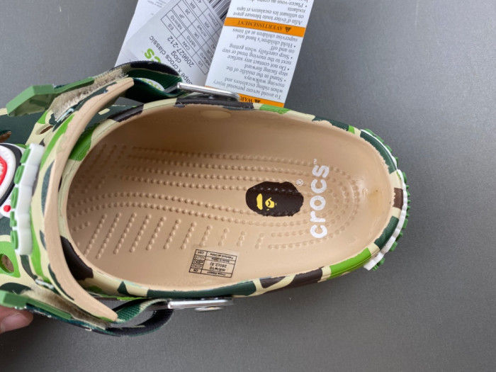 bape x Cr*0*s classic clog 