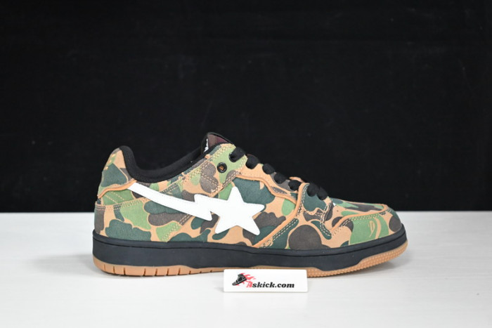 a bathing ape bape sk8 sta abc camo green